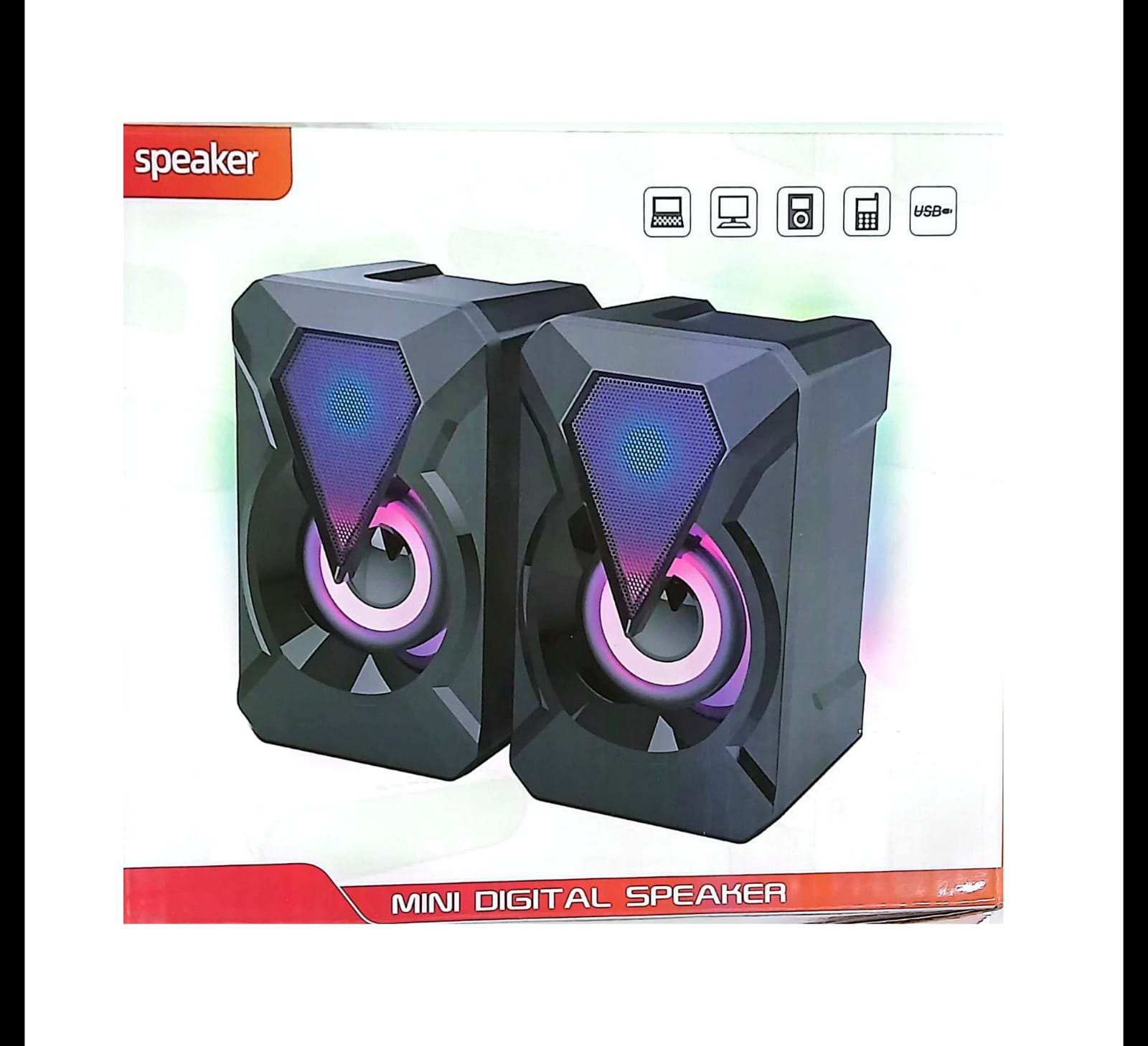 SPEAKERS SOLO USB RGB PARA PC YST1047